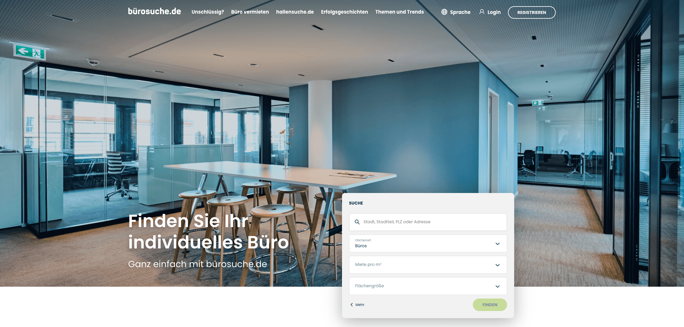 buerosuche.de Screenshot