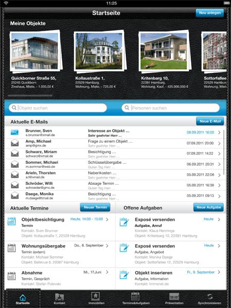 ImmonetManager: mobile Maklersoftware von Immonet